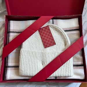 Nine West Scarf and Beanie Set